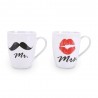 MAIUGUALI - Mug Mr & Mrs set 2 pezzi