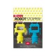 PRESENT TIME - Tappi bottiglia Robot set 2 pezzi